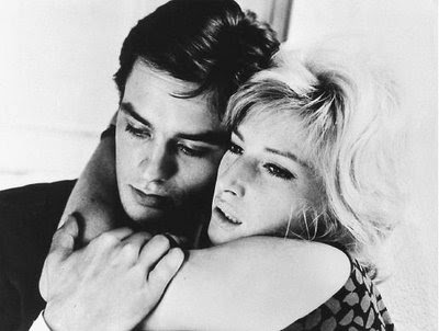 Alain Delon with oh some clingy woman I don't blame her 