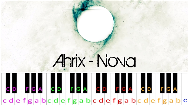 Nova by Ahrix Piano / Keyboard Easy Letter Notes for Beginners