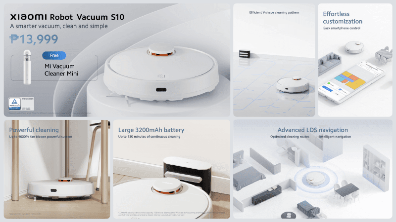 Xiaomi Robot Vacuum E10, S10 and X10 series are now available in