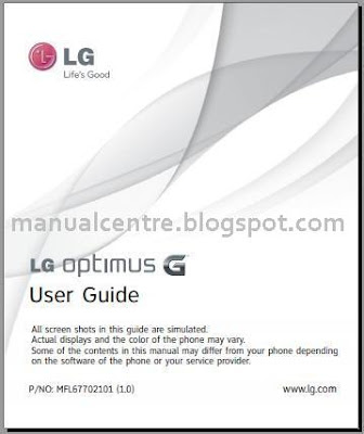 LG Optimus G Manual Cover