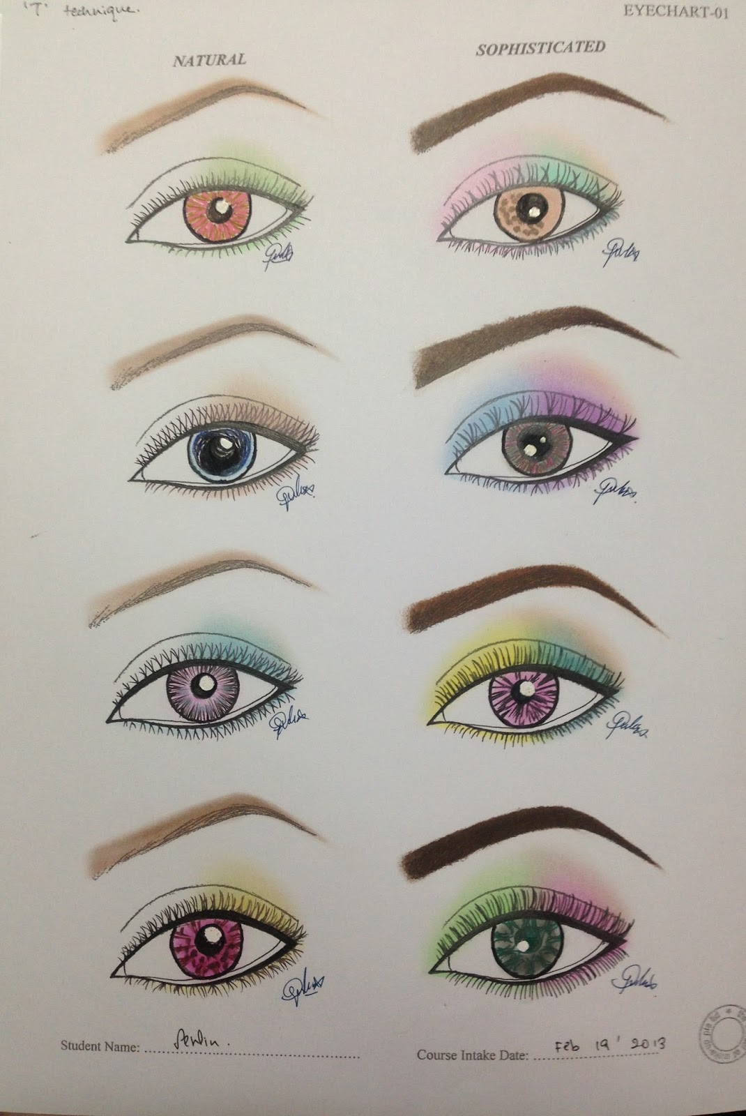 Makeup is my Art: Paper Works / Face Charts / Eye templates