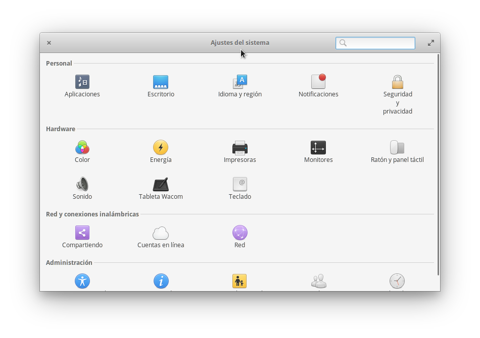 elementary OS Loky - System settings