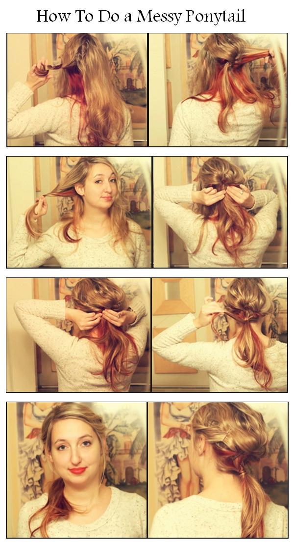 How To Do A Messy Ponytail