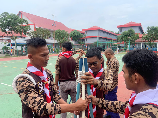 Lapas Batam Melatih Warga Binaannya Kegiatan Pramuka