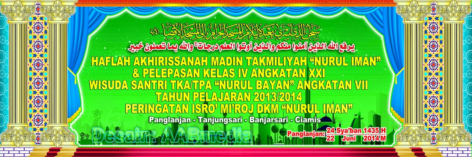 Aabmedia: Banner_Haflah Akhirussanah "NURUL BAYAN-NURUL 