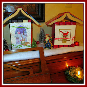 Christmas Village, book crafts, Christmas DIY