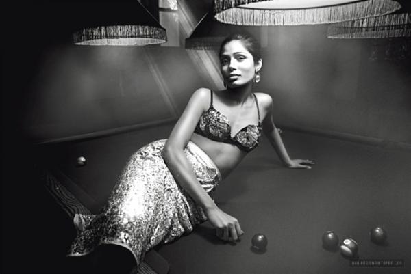 Freida Pinto's Photoshoot for L'Uomo Vogue [Italian Vogue]