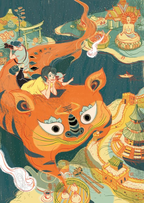 victo ngai ilustrações de revistas