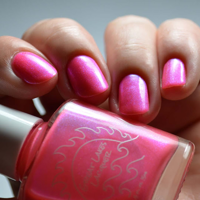 neon coral nail polish