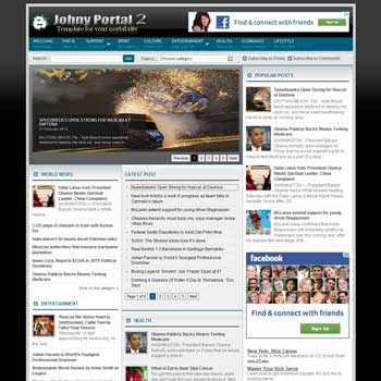 Johny Portal 2, Magazine Template Premium