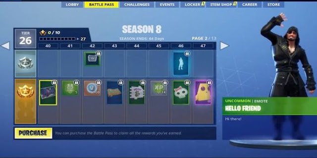 Fortnite Season 8 - Was ist im Battle Pass der Fortnite Season 8?