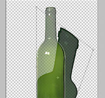 hacer una botella transparente con Photoshop