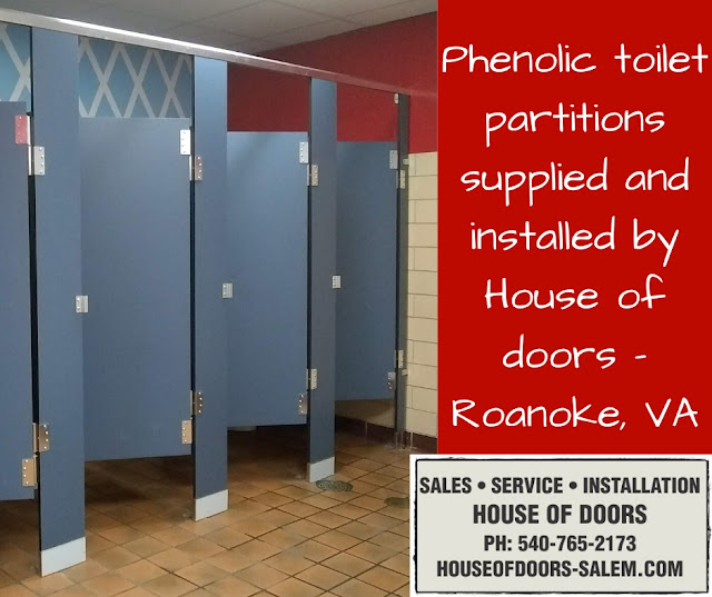 toilet partitions sales and installation House of Doors roanoke VA