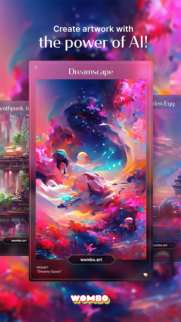 Tải Dream by WOMBO apk android, pc- Ứng dụng tạo art bằng AI a3