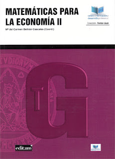 Matemáticas para la economía II / Mª del Carmen Beltrán Cascales 