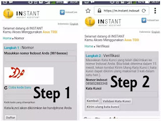 langkah daftar instant