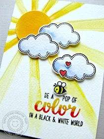 Sunny Studio Stamps: Color Me Happy & Sun Ray Be A Pop of Color Card by Emily Leiphart.