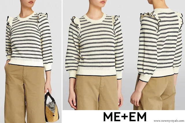 Crown Princess Mette-Marit wore ME+EM Cotton Striped Sweater