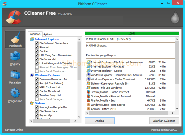 Ccleaner setup v4 2 final : toeterka