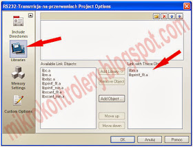 AVR Studio - Dodawanie bibliotek.