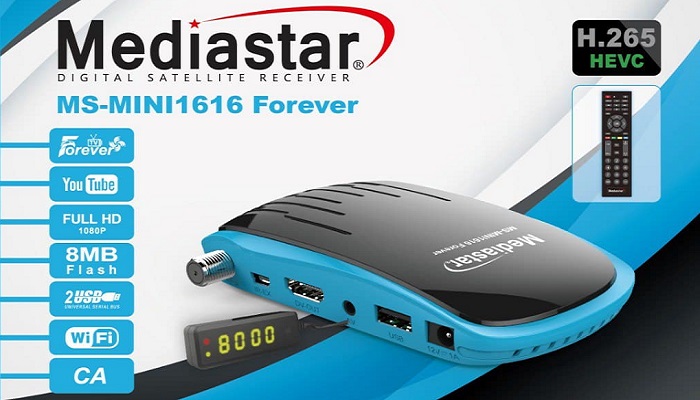 MEDIASTAR MS-MINI 1616 FOREVR HD RECEIVER NEW SOFTWARE V213 ON 08 MAY 2023