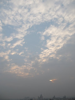 Morning sky, Orchha