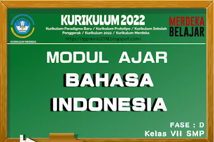 Modul Ajar / Perangkat Ajar Bahasa Indonesia Kelas 8 SMP Revisi 2022 Fase D