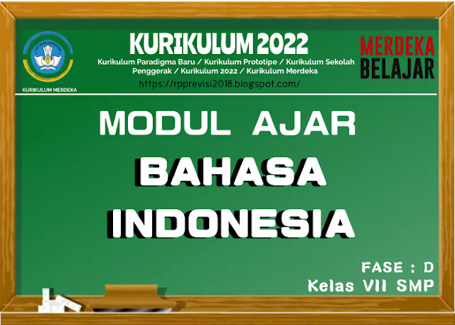 Modul Ajar Bahasa Indonesia Kelas 8 SMP Revisi 2022