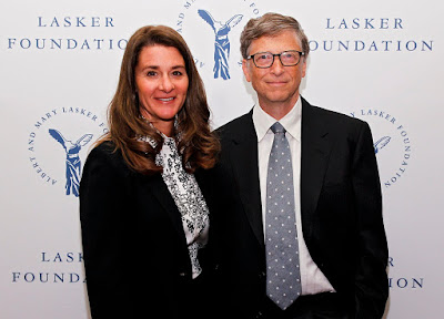 Melinda Gates and Bill Gates of the Gates Foundation