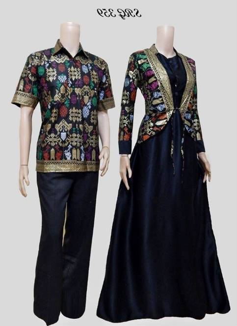 10 Model  Baju  Batik Muslim  Couple Elegan Terbaru 2021