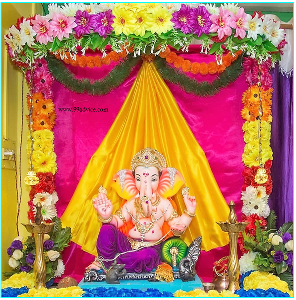 22 Easy Ganesh Chaturthi Decoration Ideas