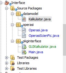 Contoh Program GUI Kalkulator pada Java