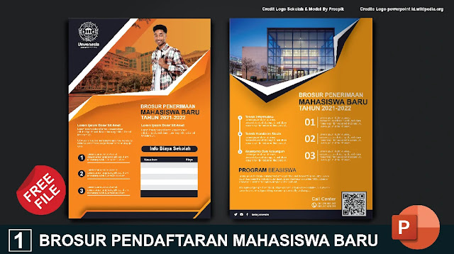 Brosur Pack : Download Kumpulan Brosur Pendaftaran mahasiswa Baru Powerpoint