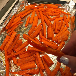 Old Bay Carrot "Fries" with Sriracha Ketchup from @cupcakesandcoffeebreaks