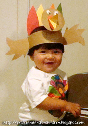 Craft Ideasyear Olds on Crafts N Things For Children  Kids Turkey Hat Craft   Handmade Color