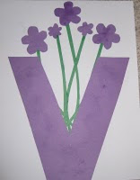 Craft Ideas Letter on Counting Coconuts Made A V Is For Violets Letter Craft