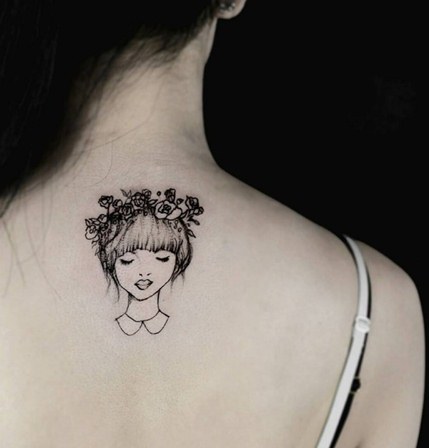 33 Gambar  Tato  Feminim Lucu Simple  dan Keren Gambar  