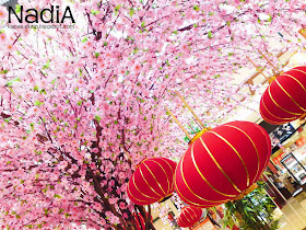 Chinese new year sakura tree