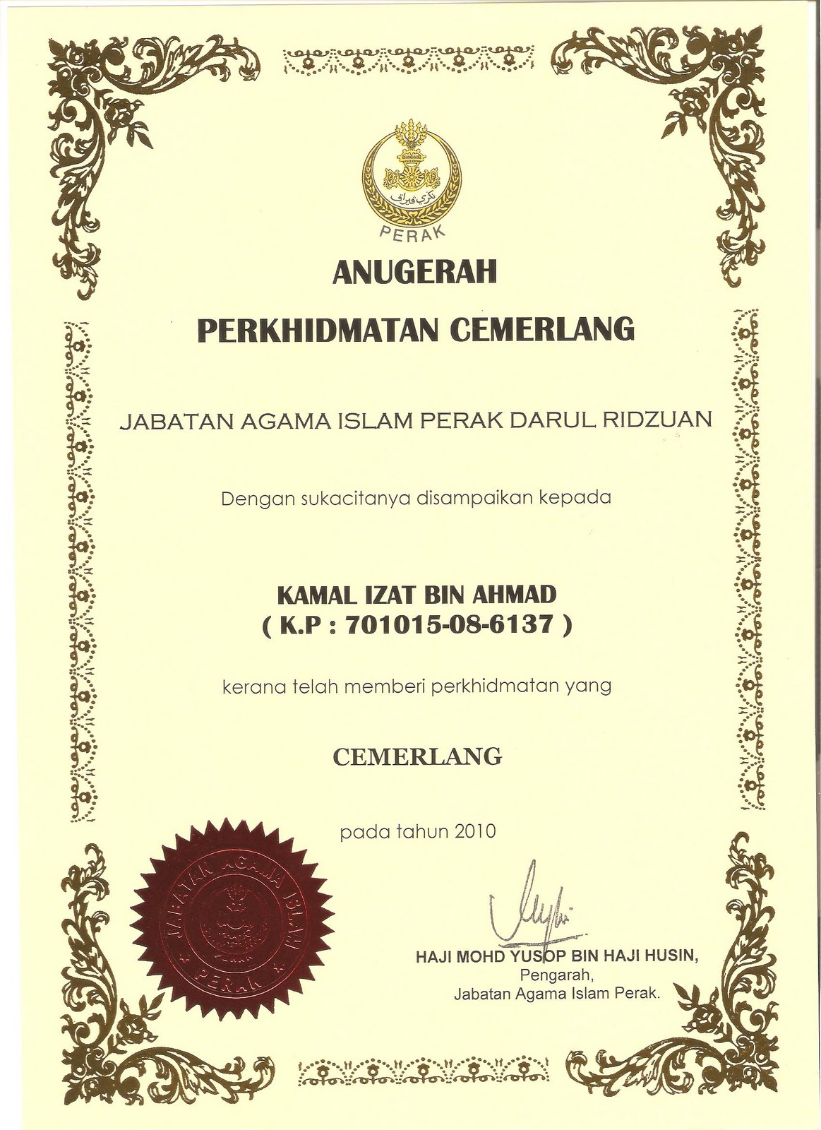 Contoh Surat Rasmi Aku Janji - Rasmi O