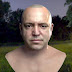 3d model male head V2A