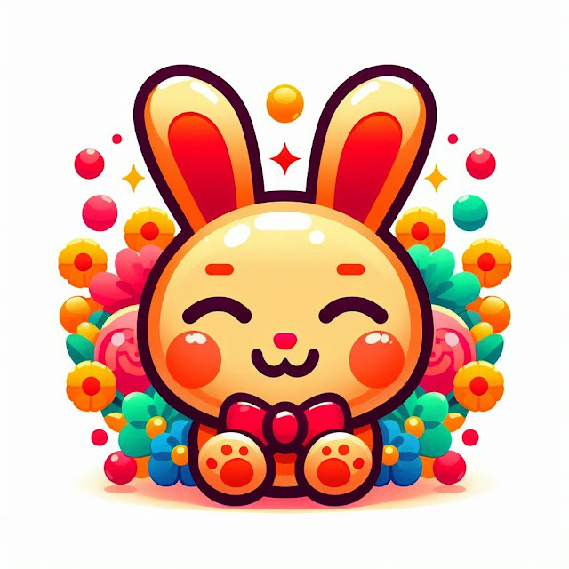 Chinese Spring Festival Emoji rabbit