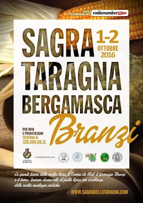 Sagra della Polenta Taragna Bergamasca 1 - 2 ottobre Branzi (BG)