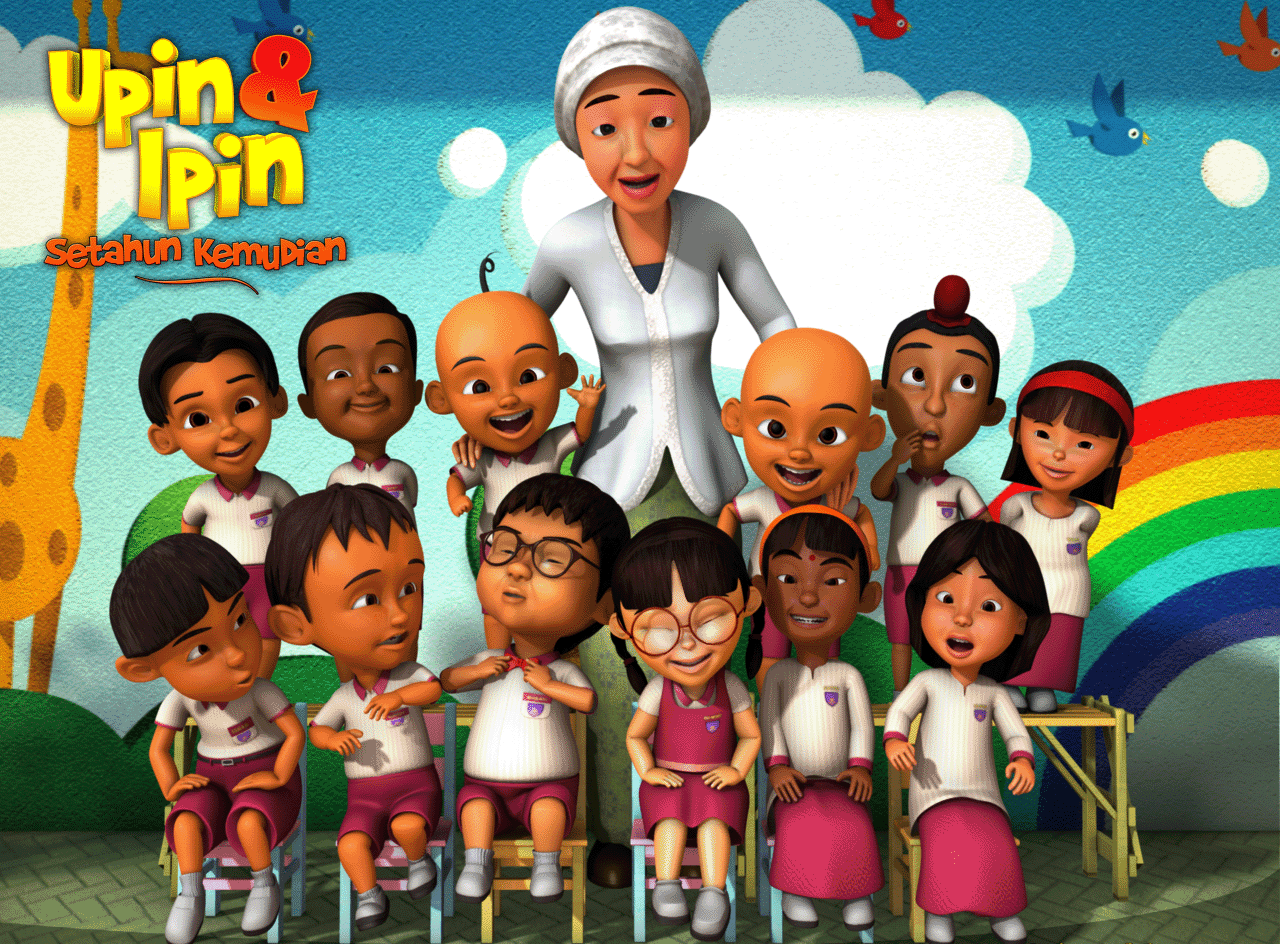 Gambar Mewarnai Upin Ipin Untuk Anak PAUD Dan TK