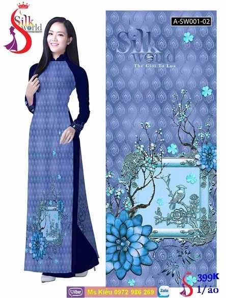 VẢI ÁO DÀI ĐẸP ĐỘC LẠ THỜI TRANG SILK WORLD