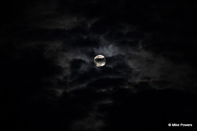 Cloud-covered moon over New Jersey