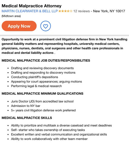 Image Health Law Attorney Jobs NYC