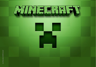 Minecraft: Invitaciones para Imprimir Gratis.