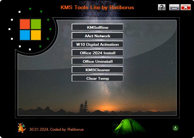 Download  Ratiborus KMS Tools 01.03.2024  (Ative Windows e MS Office)