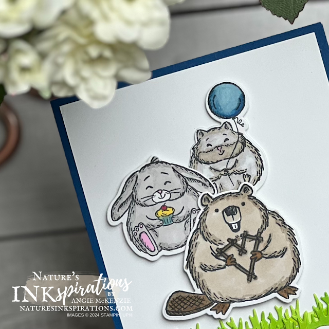 Fluffiest Friends birthday card preview | Nature's INKspirations by Angie McKenzie