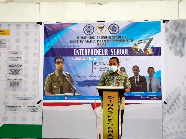 Dukung Program Pemkab Lahirkan Wirausaha Baru, Himaprodi Ekos IAIM Sinjai Gelar Entrepreneur School